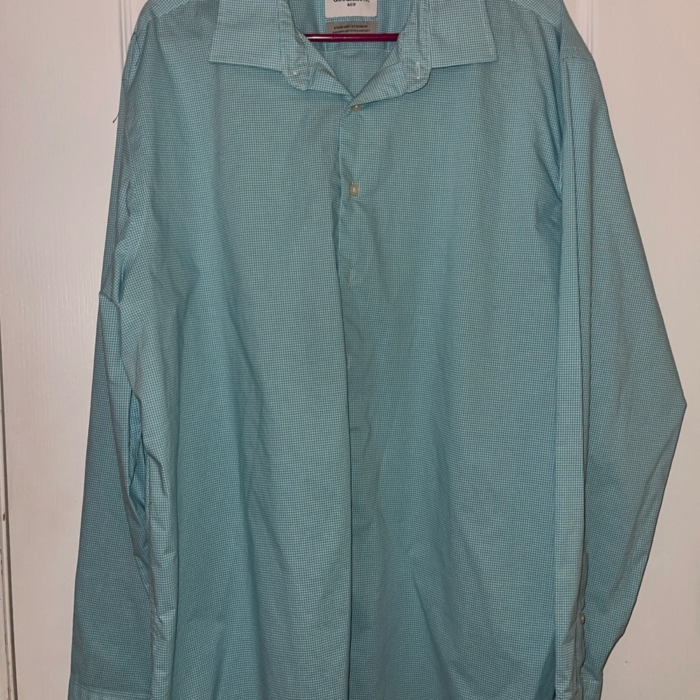 Goodfellow & Co Aqua Gingham Shirt
